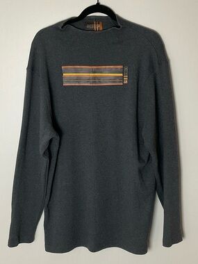 TWO3 Jordan Y2K Crewneck Cotton Sweater Orange & Yellow Stripe Vintage SZ M